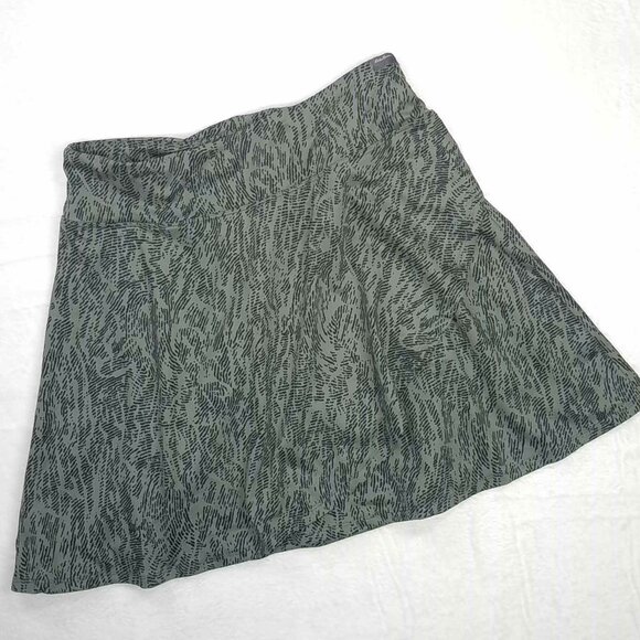 Eddie Bauer Dresses & Skirts - NWOT Eddie Bauer Knit Athletic Mini Skirt Green Black Faux Wrap Medium